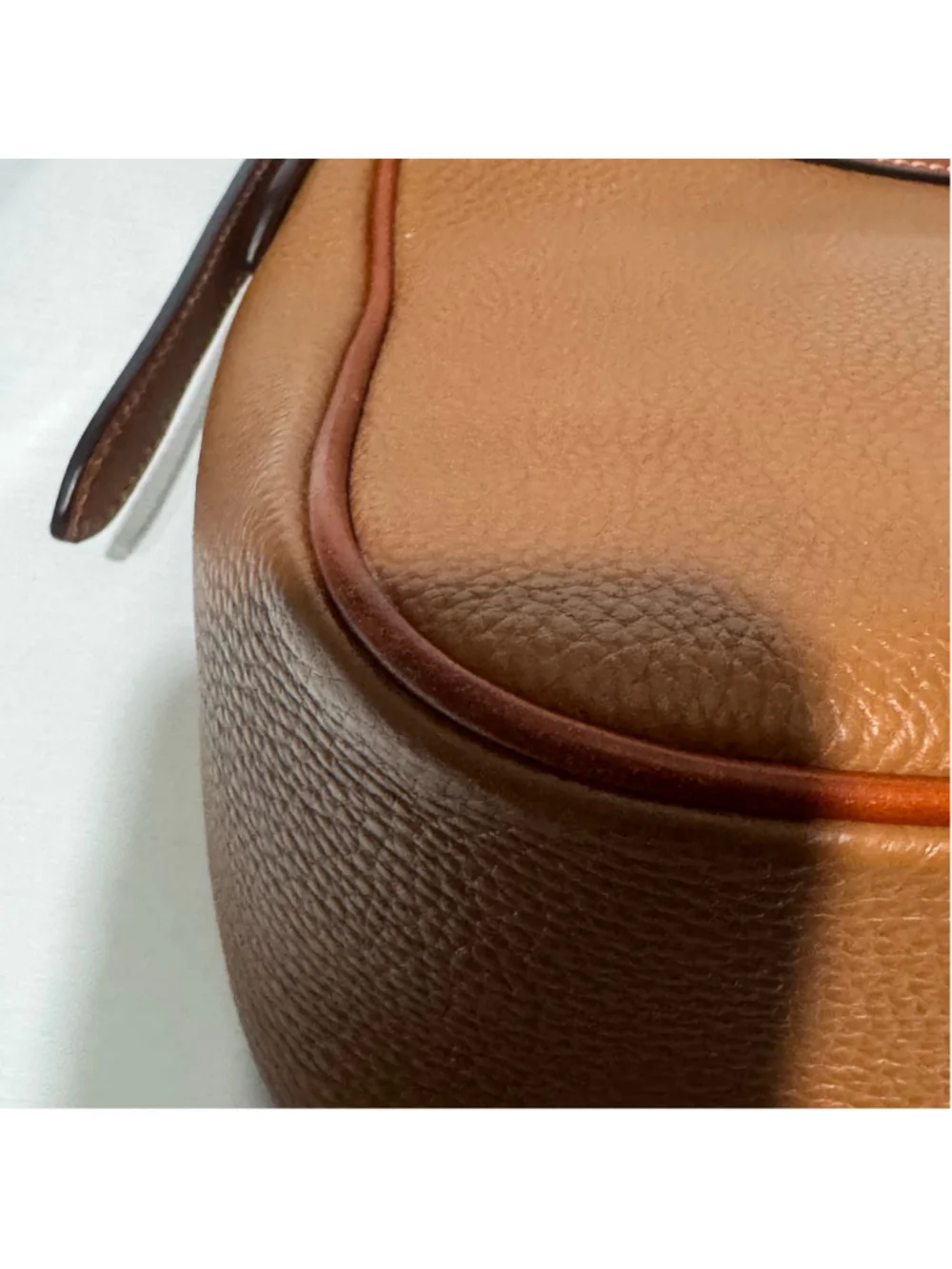 Dooney & Bourke 1975 Pebbled Leather Crossbody Shoulder Bag Brown Red